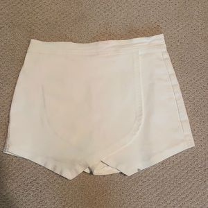 American Threads white denim skort